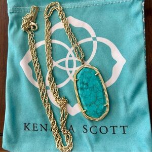 Kendra Scott turquoise necklace.